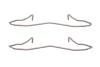 Планка супорта (переднього) прижимна (к-кт) Ford Sierra/Escort 85-95 QUICK BRAKE 109-1057 (фото 1)