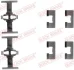 Монтажний набір гальмівних колодок задн HONDA CIVIC IV, CIVIC V, CIVIC VI, CONCERTO, JAZZ II, JAZZ III, JAZZ IV, PRELUDE III MG ZR, ZS ROVER 200, 200 II, 25 I, 400, 400 II, 45 I 1.1-2.5 04.86- QUICK BRAKE 1091092 (фото 1)