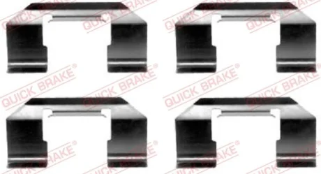 Монтажний набір гальмівних колодок передн NISSAN ALMERA II, PRIMERA 1.5-2.2D 06.90-11.06 QUICK BRAKE 1091174