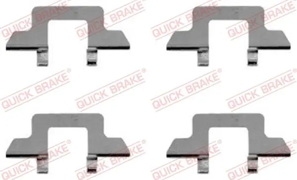 Монтажний набір гальмівних колодок передн CITROEN C2, C2 ENTERPRISE, C3 I 1.1-1.4LPG 02.02-09.12 QUICK BRAKE 1091242 (фото 1)