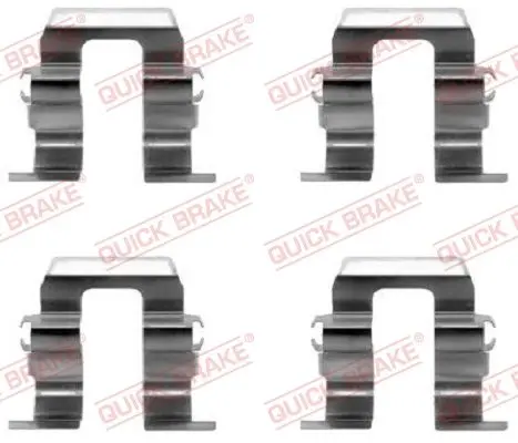 Монтажний набір гальмівних колодок задн SUBARU IMPREZA, LEGACY I, LEGACY II, LEGACY III, LEGACY OUTBACK 1.6-2.5 01.89-08.03 QUICK BRAKE 1091259 (фото 1)