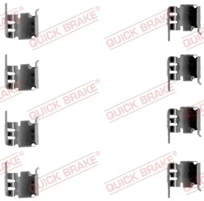 Монтажний набір гальмівних колодок передн SUZUKI WAGON R+ 1.0/1.2 02.98-05.00 QUICK BRAKE 1091286 (фото 1)