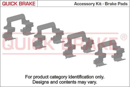 Фото р/к дискових гальм. колодок QUICK BRAKE 1091601 Р/к дискових гальм. колодок QUICK BRAKE 1091601