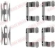 Монтажний набір гальмівних колодок передн HYUNDAI ELANTRA III, MATRIX 1.5D-2.0D 06.00-08.10 QUICK BRAKE 1091618 (фото 1)
