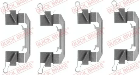 Монтажний набір гальмівних колодок передн INFINITI FX NISSAN MURANO I 3.5 08.03-07.13 QUICK BRAKE 1091626