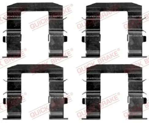 Монтажний набір гальмівних колодок задн KIA SORENTO I 2.4-3.5 08.02-12.11 QUICK BRAKE 1091665 (фото 1)
