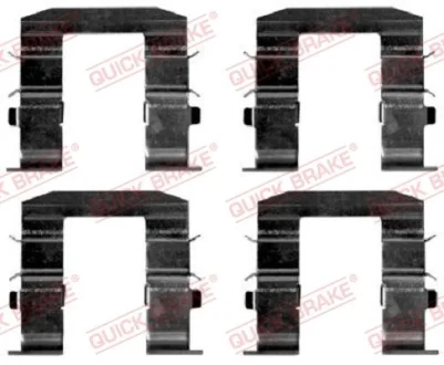 Монтажний набір гальмівних колодок задн KIA SORENTO I 2.4-3.5 08.02-12.11 QUICK BRAKE 1091665