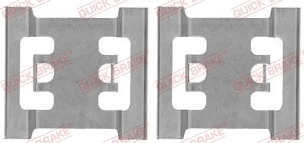 Монтажний набір гальмівних колодок передн NISSAN INTERSTAR OPEL MOVANO A RENAULT MASTER II 1.9D-3.0D 12.97- QUICK BRAKE 1091688 (фото 1)