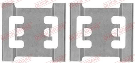 Монтажний набір гальмівних колодок передн NISSAN INTERSTAR OPEL MOVANO A RENAULT MASTER II 1.9D-3.0D 12.97- QUICK BRAKE 1091688
