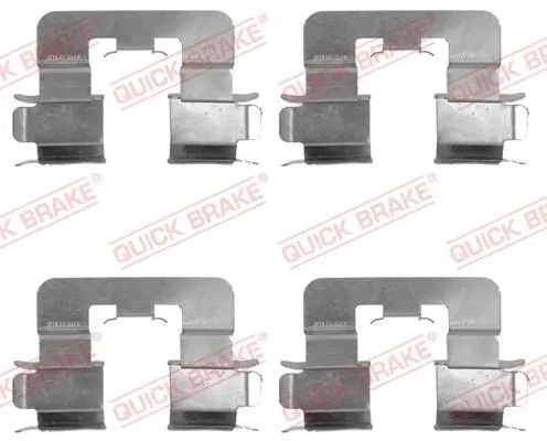 Монтажний набір гальмівних колодок задн TOYOTA COROLLA, COROLLA VERSO 1.3-2.2D 01.01-03.09 QUICK BRAKE 1091741 (фото 1)