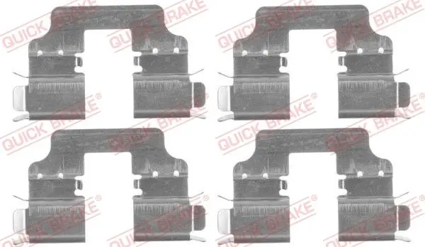 Монтажний набір гальмівних колодок задн/передн HONDA CIVIC IX, CIVIC VIII, CR-V III, CR-V IV 1.4-2.4 09.05-12.18 QUICK BRAKE 1091750 (фото 1)