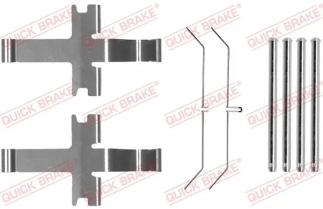 Монтажний набір гальмівних колодок передн SUBARU IMPREZA 1.5/2.0/2.5 12.00-12.08 QUICK BRAKE 1091752