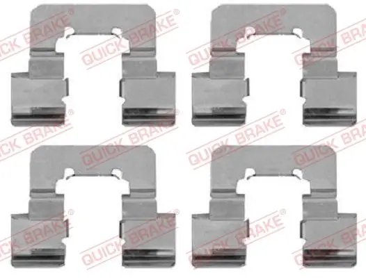 Монтажний набір гальмівних колодок задн OPEL INSIGNIA A, INSIGNIA A COUNTRY PEUGEOT 508 II SAAB 9-5 1.2-2.8 07.08- QUICK BRAKE 1091781 (фото 1)