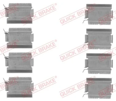 Монтажний набір гальмівних колодок задн CHRYSLER TOWN & COUNTRY, VOYAGER V DODGE GRAND, JOURNEY FIAT FREEMONT JEEP CHEROKEE, COMPASS, WRANGLER III LANCIA VOYAGER 2.0D-4.0 08.03- QUICK BRAKE 1091820