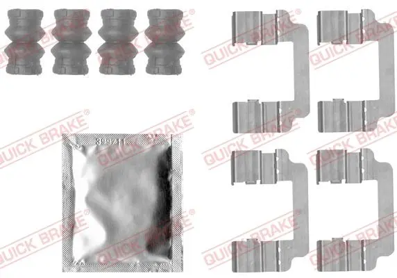 Монтажний набір гальмівних колодок задн OPEL INSIGNIA A, INSIGNIA A COUNTRY SAAB 9-5 1.4-2.8 07.08-03.17 QUICK BRAKE 1091830 (фото 1)