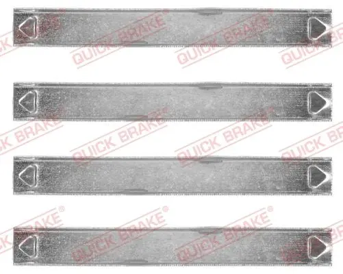 Монтажний набір гальмівних колодок задн JEEP COMMANDER, GRAND CHEROKEE III 3.0D-5.7 10.04-12.10 QUICK BRAKE 1091857 (фото 1)