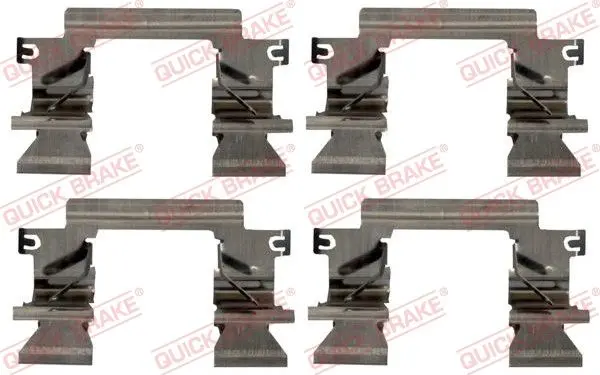 Монтажний набір гальмівних колодок передн FORD RANGER MAZDA BT-50 VW AMAROK 2.0D-3.2D 10.06- QUICK BRAKE 1091862 (фото 1)