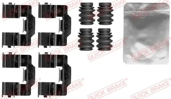 Монтажний набір гальмівних колодок передн CITROEN C4 CACTUS, C-ELYSEE PEUGEOT 301 1.2-1.6D 11.12- QUICK BRAKE 1091868 (фото 1)