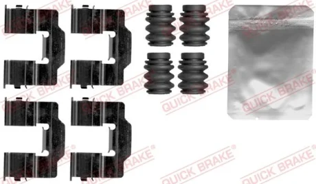 Монтажний набір гальмівних колодок передн CITROEN C4 CACTUS, C-ELYSEE PEUGEOT 301 1.2-1.6D 11.12- QUICK BRAKE 1091868