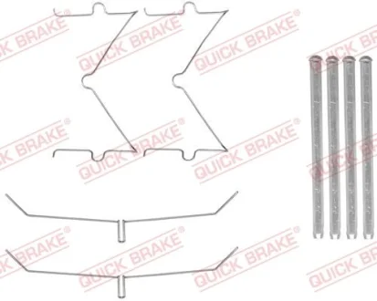 Монтажний набір гальмівних колодок передн TOYOTA HILUX VII 2.5D/3.0D 03.05-09.15 QUICK BRAKE 1091885