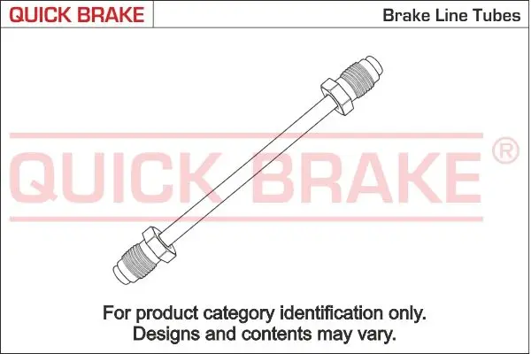 Трубка гальмівна 2.08м QUICK BRAKE CU-2080A-A (фото 1)