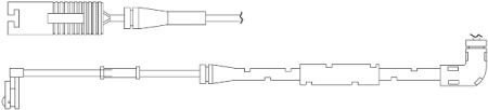 Фото датчик зносу гальмівних колодок (передніх) Land Rover Range Rover III 09-12 (L=830mm) QUICK BRAKE WS 0262 A Датчик зносу гальмівних колодок (передніх) Land Rover Range Rover III 09-12 (L=830mm) QUICK BRAKE WS 0262 A
