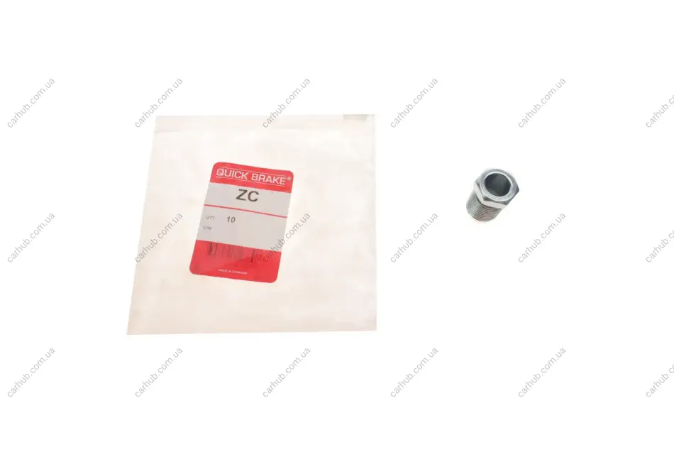 З\'єднувач трубки гальмівний (M16x1.5/L=27mm/d=10.6mm) = 171--10 QUICK BRAKE ZC (фото 1)