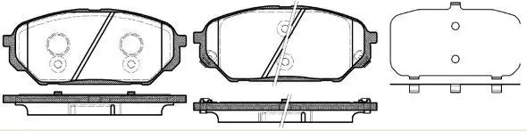 Гальмівні колодки дискові HYUNDAI Veracruz/IX55 "F REMSA 132212 (фото 1)