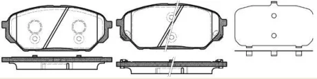 Гальмівні колодки дискові HYUNDAI Veracruz/IX55 "F REMSA 132212