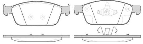 Колодки гальмівні дискові REMSA 151010