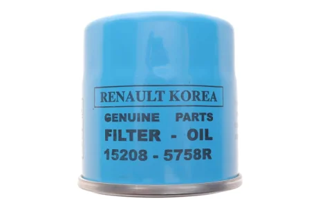 Фільтр масляний Renault Laguna 2.0i 16V 07- RENAULT 152085758R