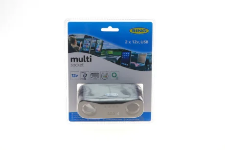 Розгалужувач прикурювача (індикатор батареї) (2x12/1xUSB) RING Ring RMS7