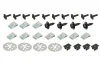 Кріплення захисту двигуна (комплект) AUDI A3 8L SEAT LEON 1M, TOLEDO II 1M SKODA OCTAVIA I VW BORA, GOLF IV, NEW BEETLE 9C 09.96-12.10 ROMIX ROM 90204 (фото 1)