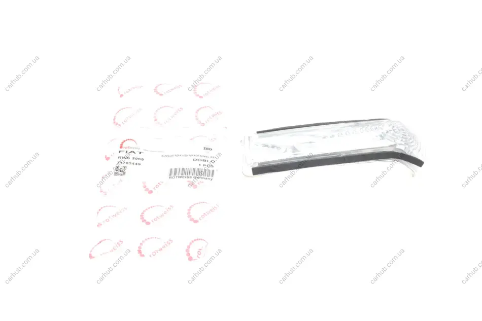 Повторювач повороту на дзеркало Fiat Doblo 10- (L) ROTWEISS 71765449 (фото 1)