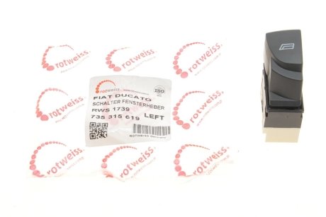 Фото кнопка стеклоподъемника Fiat Ducato/Citroen Jumper 02- ROTWEISS RWS1739 Кнопка стеклоподъемника Fiat Ducato/Citroen Jumper 02- ROTWEISS RWS1739