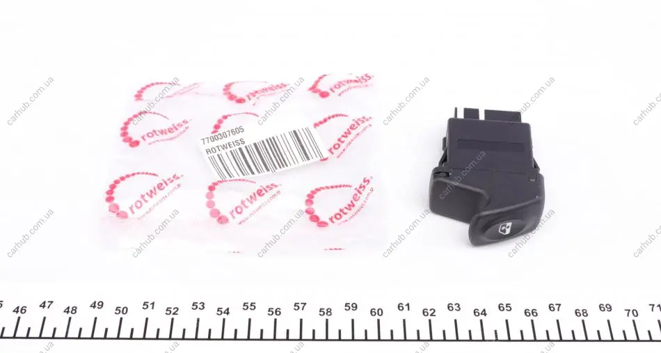 Кнопка склопідіймача Renault Kangoo 97- ROTWEISS RWS1743 (фото 1)