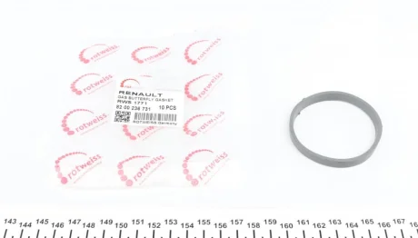 Прокладка заслонки дросельної Renault Megane II 1.4/1.6 16V 03- (K4M/K4J) ROTWEISS RWS1771