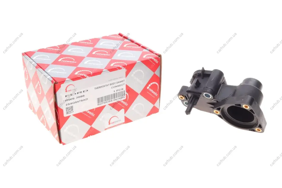 Корпус термостата Ford Connect 1.8D (пластик) ROTWEISS RWS2086 (фото 1)