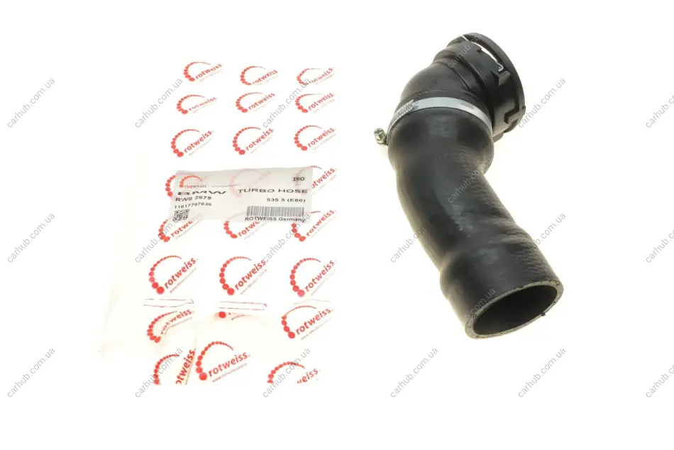 Патрубок інтеркулера BMW 5 (E60)/6 (E63) 04-10 M57 ROTWEISS RWS2679 (фото 1)
