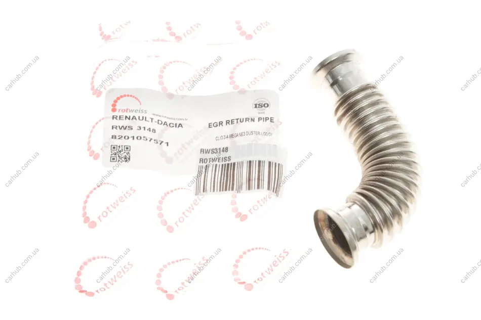 Трубка клапана EGR Renault Kangoo 1.5 dCi 08- ROTWEISS RWS3148 (фото 1)
