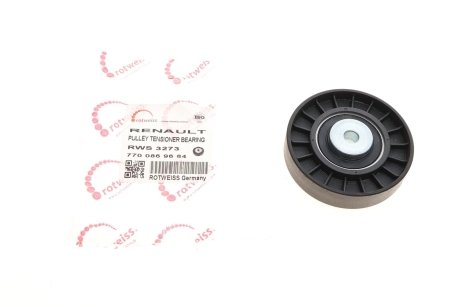 Фото ролик генератора Renault Kangoo 1.4i 97- (паразитний) ROTWEISS RWS3273 Ролик генератора Renault Kangoo 1.4i 97- (паразитний) ROTWEISS RWS3273