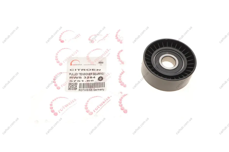 Ролик генератора Citroen/Peugeot/Ford 1.4HDi/1.6TDCi 01- (натяжний) (65x26) ROTWEISS RWS3284 (фото 1)
