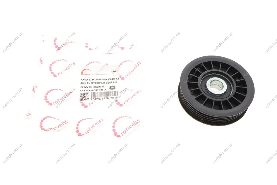 Ролик генератора Audi A4/A6/VW Passat 1.9TDI 95- (натяжний) ROTWEISS RWS3296 (фото 1)