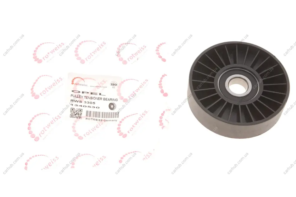Ролик генератора Opel Omega/Vectra 2.0-2.2DTI/DI 96- (натяжний) ROTWEISS RWS3305 (фото 1)