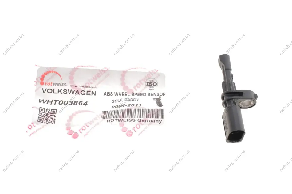 Датчик ABS (задній) Audi A3/Man TGE/Seat Leon/Skoda Octavia/SuperB/VW Caddy III- IV/Crafter 04- (всередині OE VAG) ROTWEISS WHT003864 (фото 1)