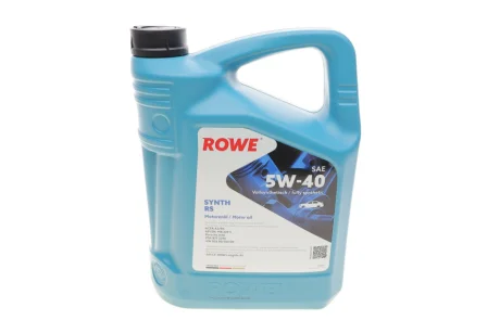 Олива 5W40 HIGHTEC SYNTH RS (5L) (BMW LL-01/MB 229.5/Porsche A40/VW 502 00/505 00/PSA B71 2296) ROWE 20001-0050-99
