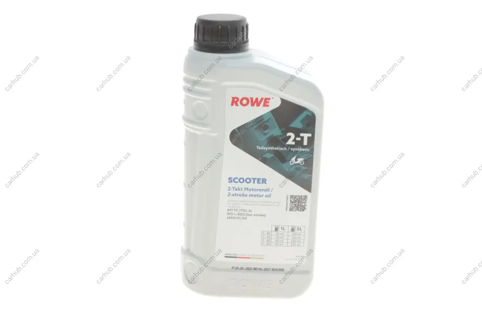 Олива HIGHTEC SYNTH RS 2T (1L) (ISO-L-EGD (low smoke)/JASO FC/FD/TISI) (API TC (TSC-3) ROWE 20030-0010-99 (фото 1)