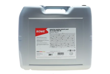 Олива 10W40 HIGHTEC SUPER LEICHTLAUF HC-O (20L) (VW 501 01/505 00/MB 229.3/226.5/229.1/RN 0700/0710) ROWE 20058-0200-99