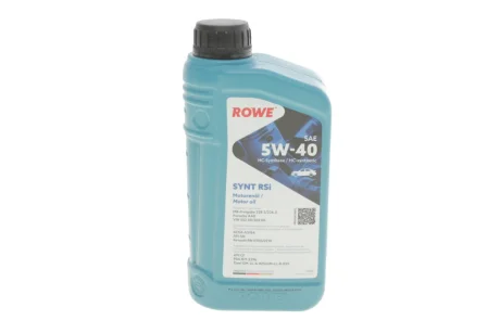 Олива 5W40 HIGHTEC SYNT RSi (1L) (MB 229.3/226.5/Porsche A40/VW 502 00/505 00/RN 0700/0710) ROWE 20068-0010-99