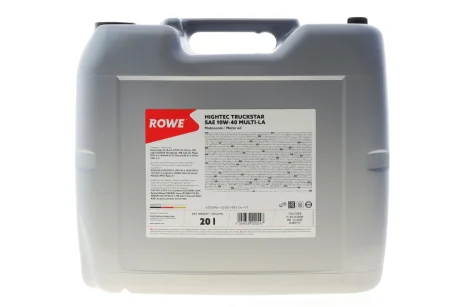Олива 10W40 HIGHTEC TRUCKSTAR MULTI-LA (20L) (ACEA E6/E7/E9/API-CK/MB 228.51/Volvo VDS-4.5/Renault RLD-3) ROWE 20096-0200-99